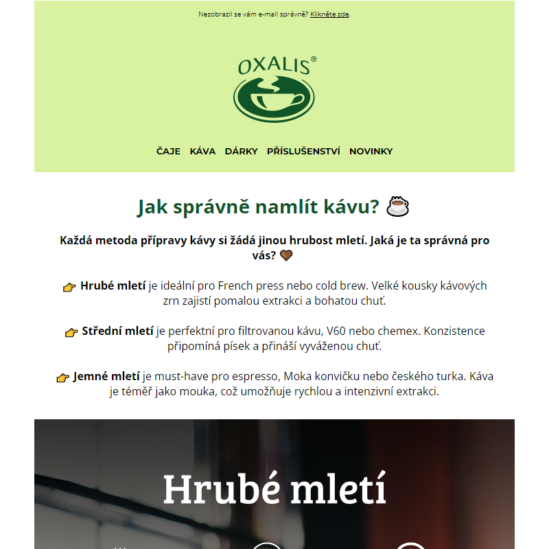 _ Jak správně namlít kávu? 