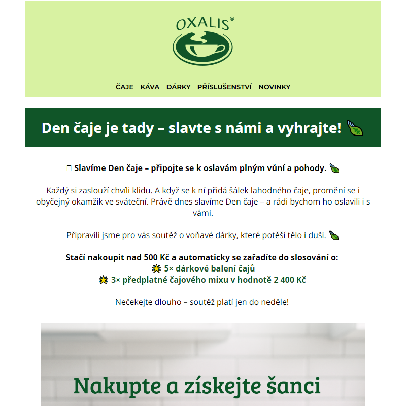 Svátek čaje je tady! _