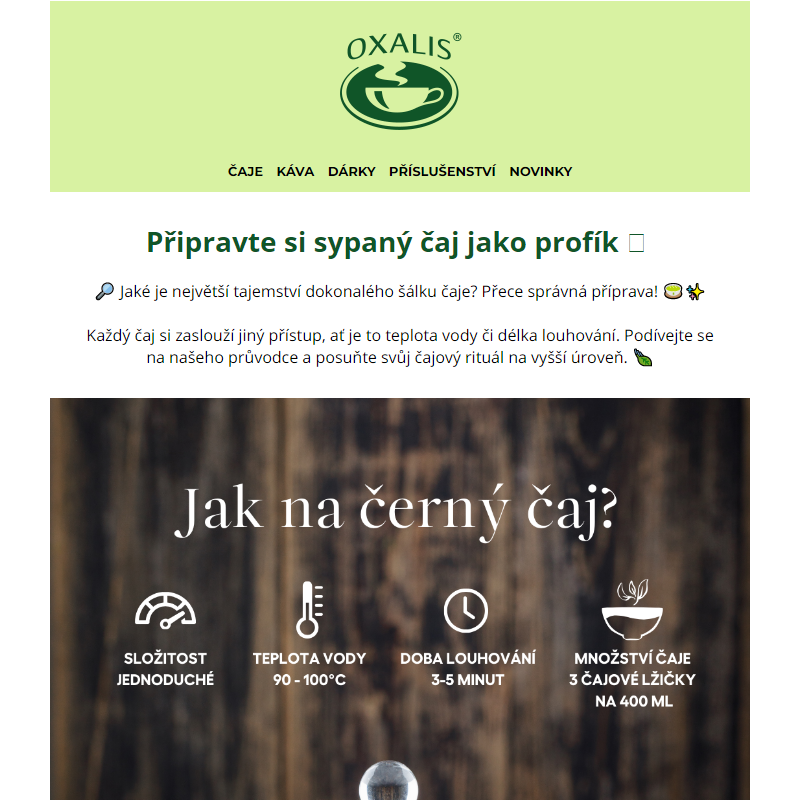 Připravte si sypaný čaj jako profík _