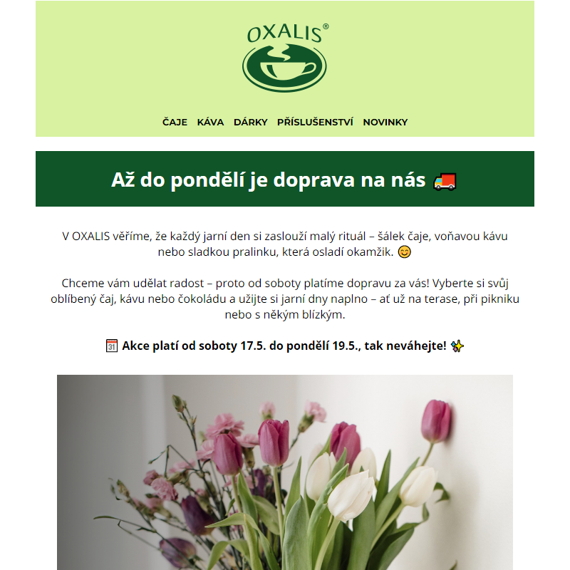 Udělejte si radost dopravou zdarma _