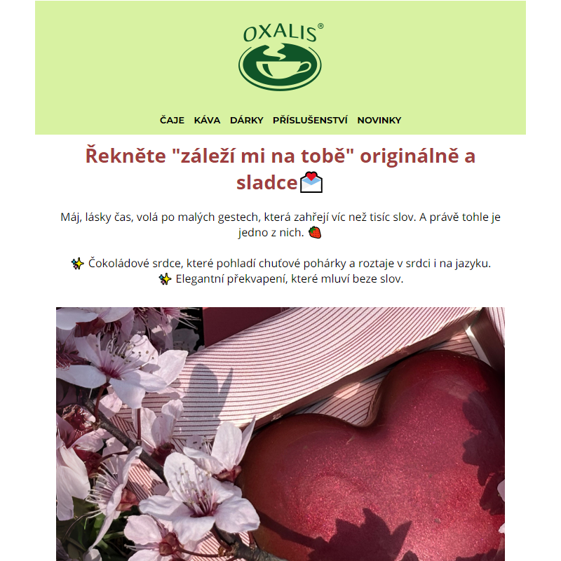 Řekněte „záleží mi na tobě“ originálně – a sladce. _