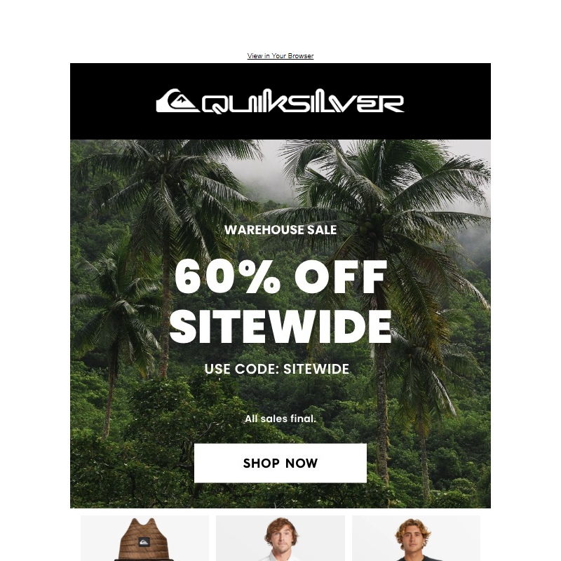 Last Call To Snag 60% Off Sitewide