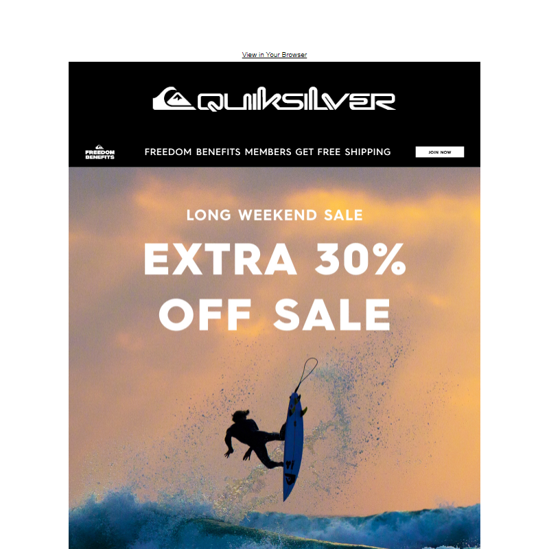 Extra 30% Off Sale Starts Now