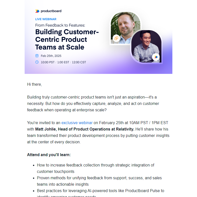 [Webinar] The key to building customer-centric product teams at scale