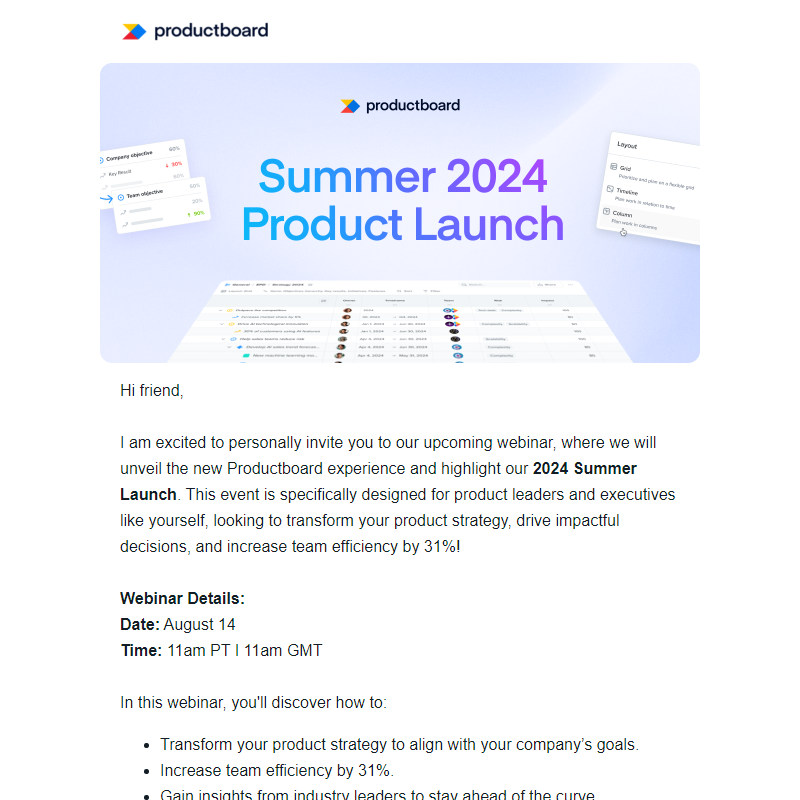 Don't Miss Our Webinar: Unleash Your Product Strategy with Productboard!