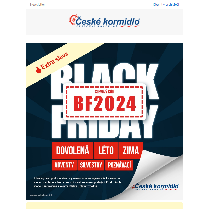 _ BLACK FRIDAY Slevy na dovolenou