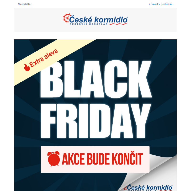 _ DNES KONČÍ | BLACK FRIDAY slevy na dovolenou