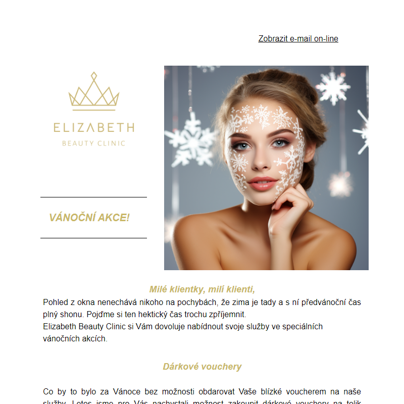Vánoční akce v Elizabeth Beauty Clinic