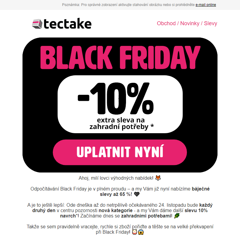 Odpočítávání: Black Friday _