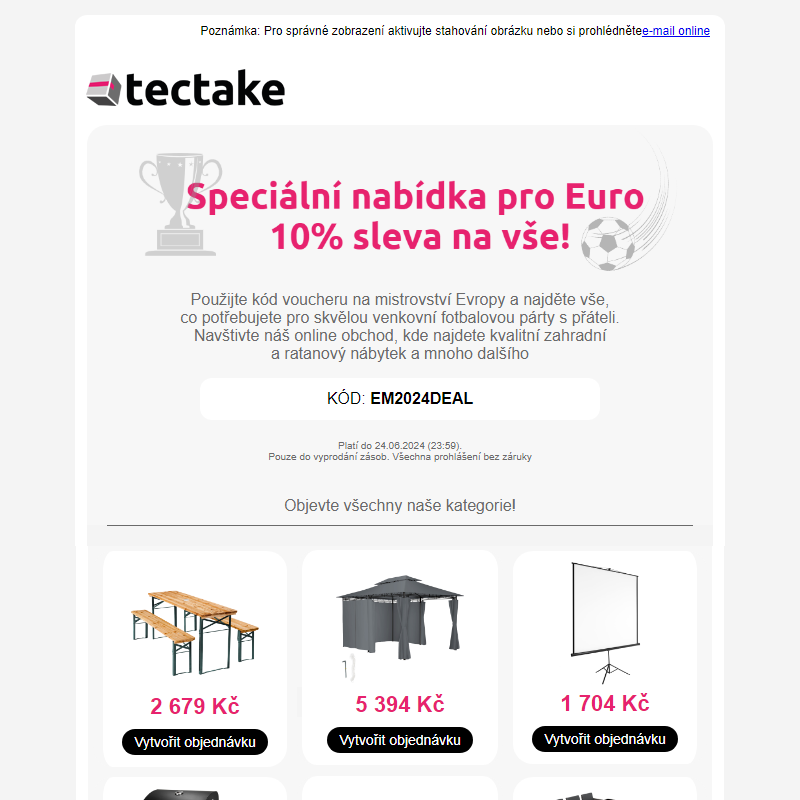 Užijte si mistrovství Evropy: 10% sleva na vše!_