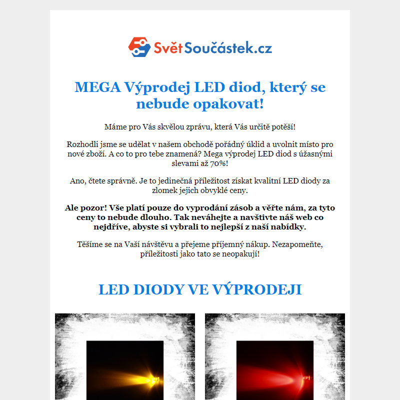 _ Mega Výprodej LED diod - Slevy Až 70%! _ 