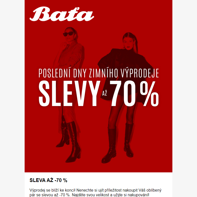 BRZY KONČÍ _ AŽ -70 %