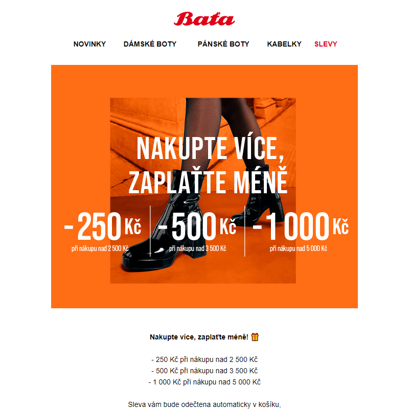 _ Výhodné víkendové nákupy u Bati se slevou až 1 000 Kč!