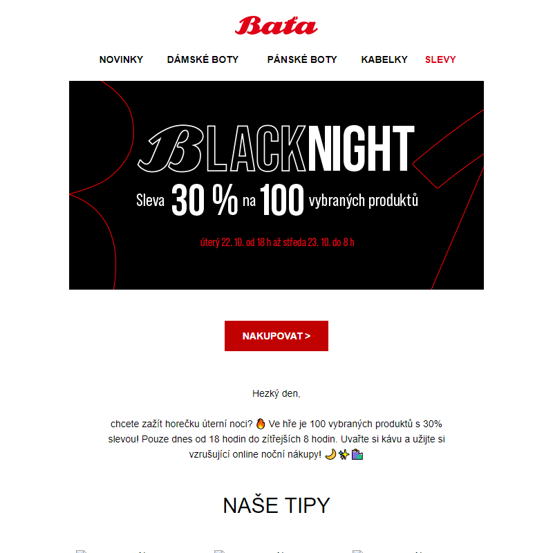 _ Black night _ | 100 produktů s 30% slevou! Pouze dnes v noci! ___