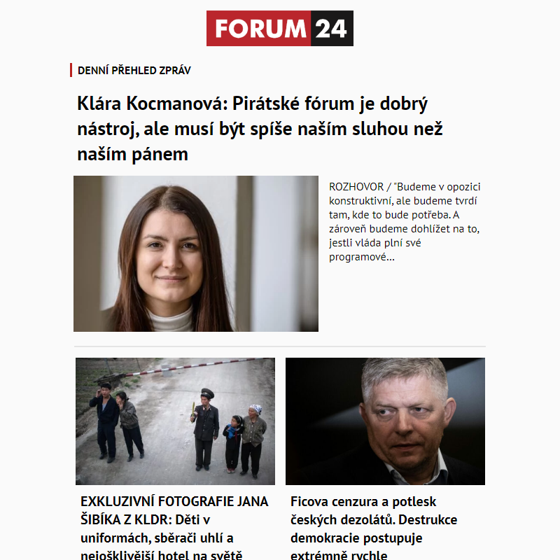 _ Ať nepřijdete o to nejlepší z deníku FORUM 24!