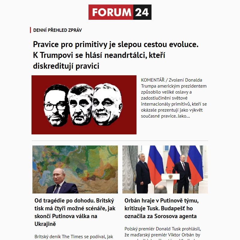 _ Ať nepřijdete o to nejlepší z deníku FORUM 24!