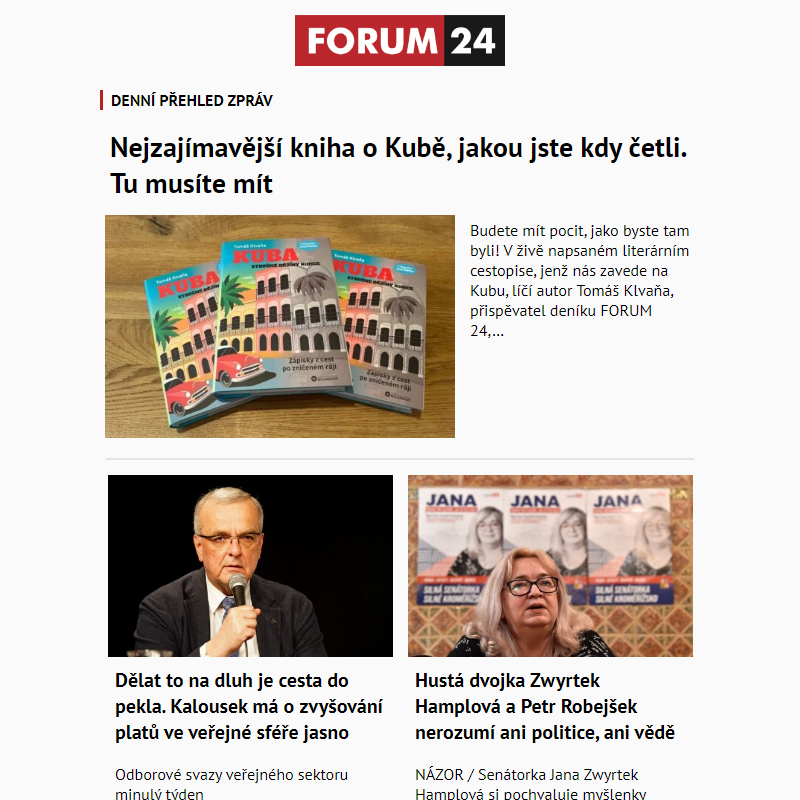 _ Ať nepřijdete o to nejlepší z deníku FORUM 24!