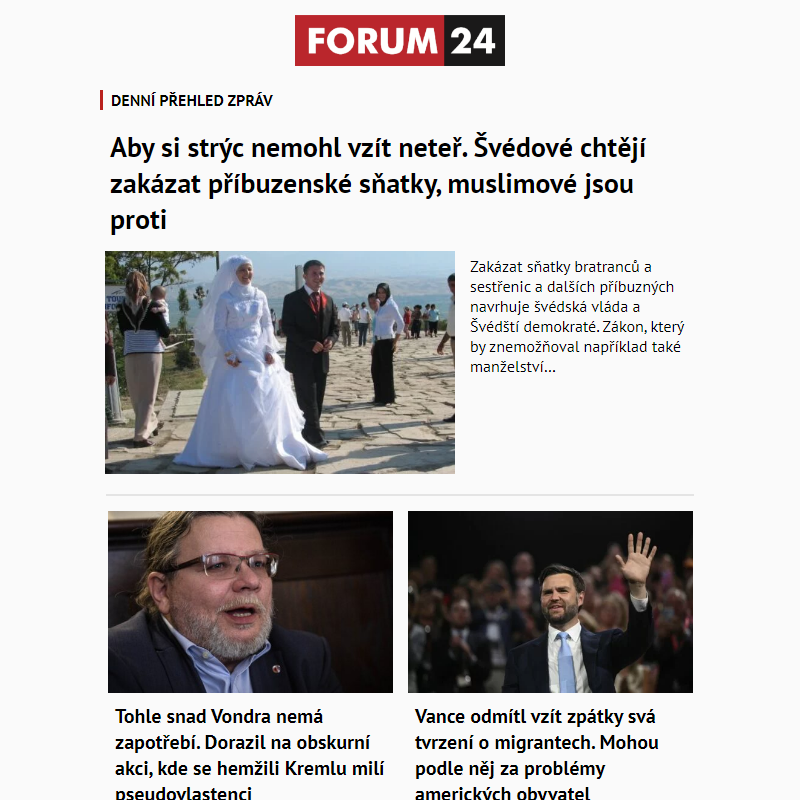 _ Ať nepřijdete o to nejlepší z deníku FORUM 24!