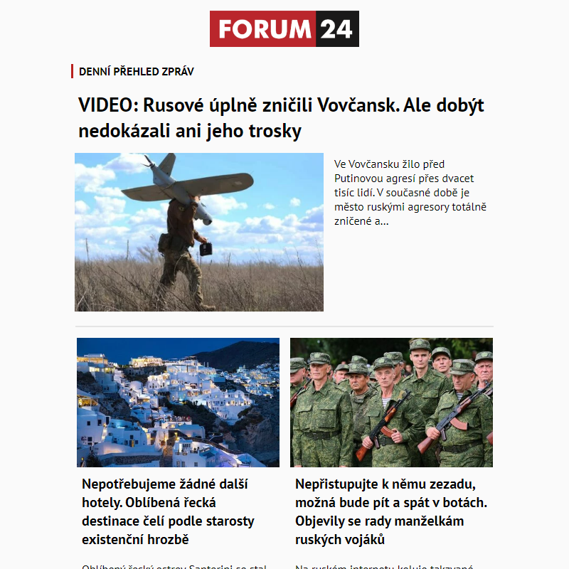 _ Ať nepřijdete o to nejlepší z deníku FORUM 24!