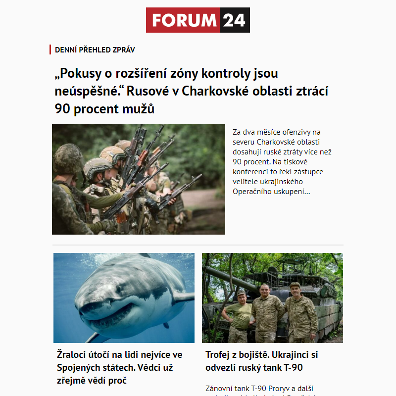 _ Ať nepřijdete o to nejlepší z deníku FORUM 24!