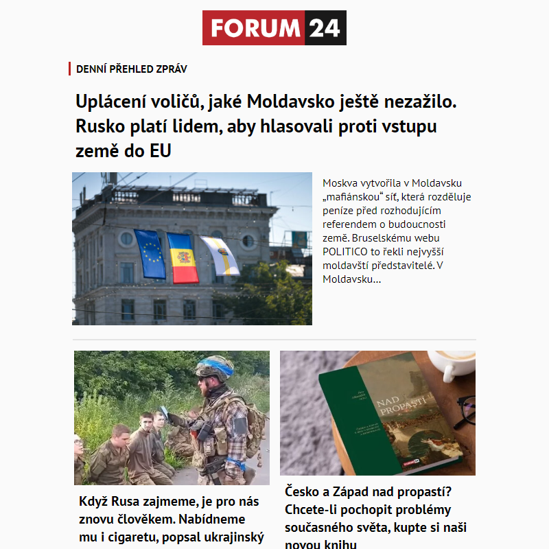 _ Ať nepřijdete o to nejlepší z deníku FORUM 24!