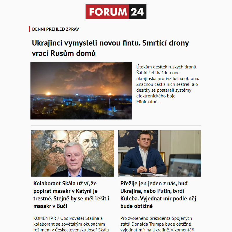 _ Ať nepřijdete o to nejlepší z deníku FORUM 24!