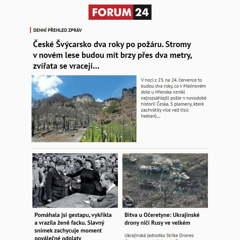 _ Ať nepřijdete o to nejlepší z deníku FORUM 24!