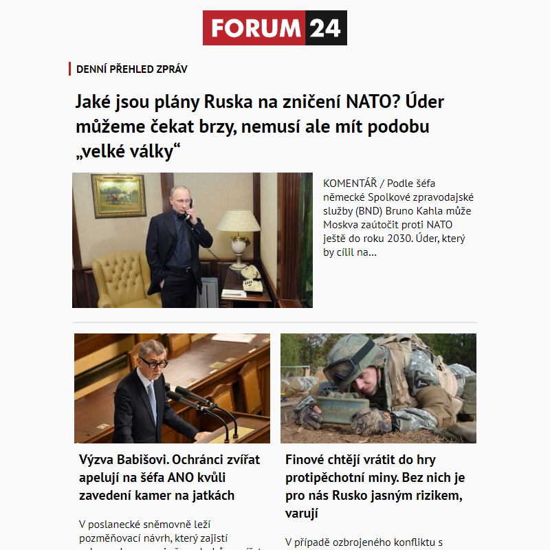 _ Ať nepřijdete o to nejlepší z deníku FORUM 24!