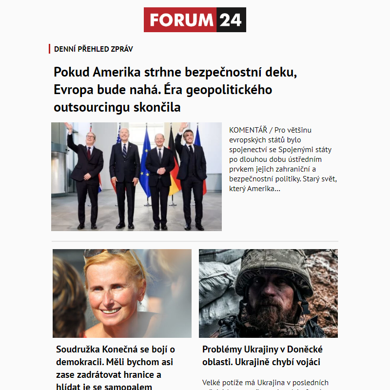 _ Ať nepřijdete o to nejlepší z deníku FORUM 24!