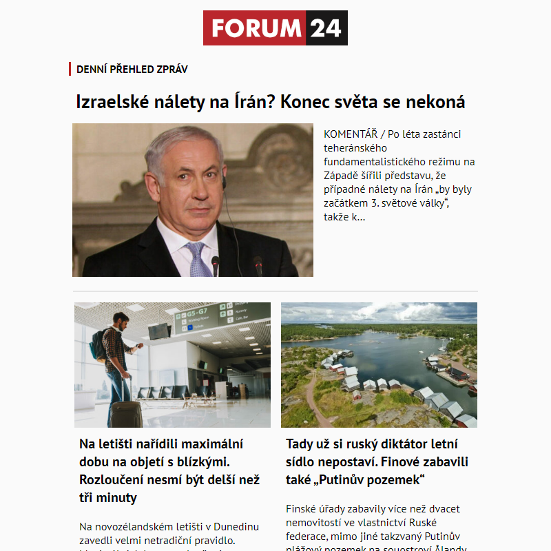 _ Ať nepřijdete o to nejlepší z deníku FORUM 24!