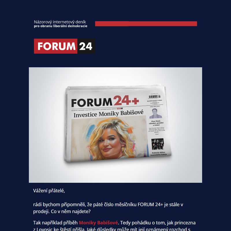 __ FORUM 24+ je stále v prodeji. Co v něm najdete?