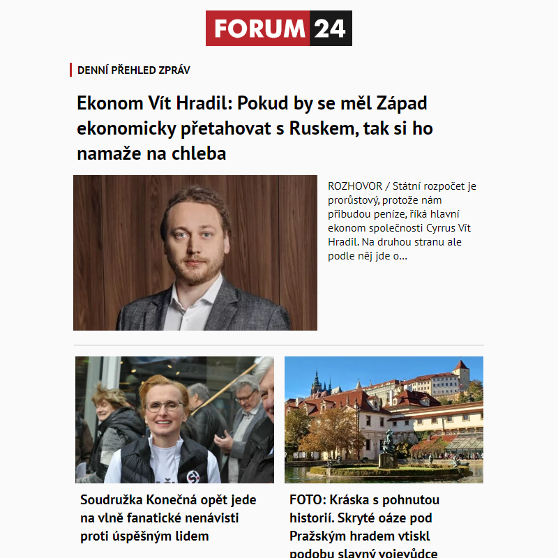 _ Ať nepřijdete o to nejlepší z deníku FORUM 24!