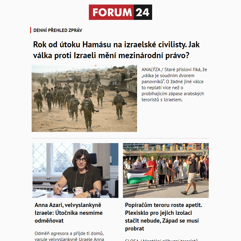 _ Ať nepřijdete o to nejlepší z deníku FORUM 24!