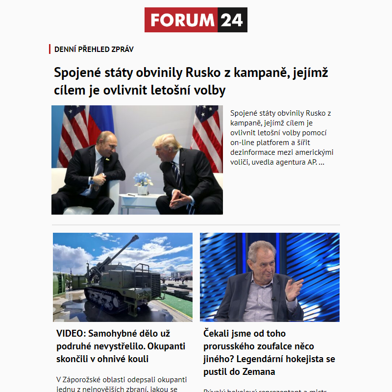 _ Ať nepřijdete o to nejlepší z deníku FORUM 24!