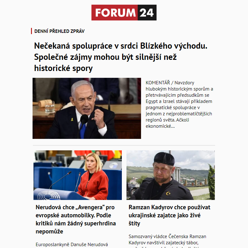 _ Ať nepřijdete o to nejlepší z deníku FORUM 24!