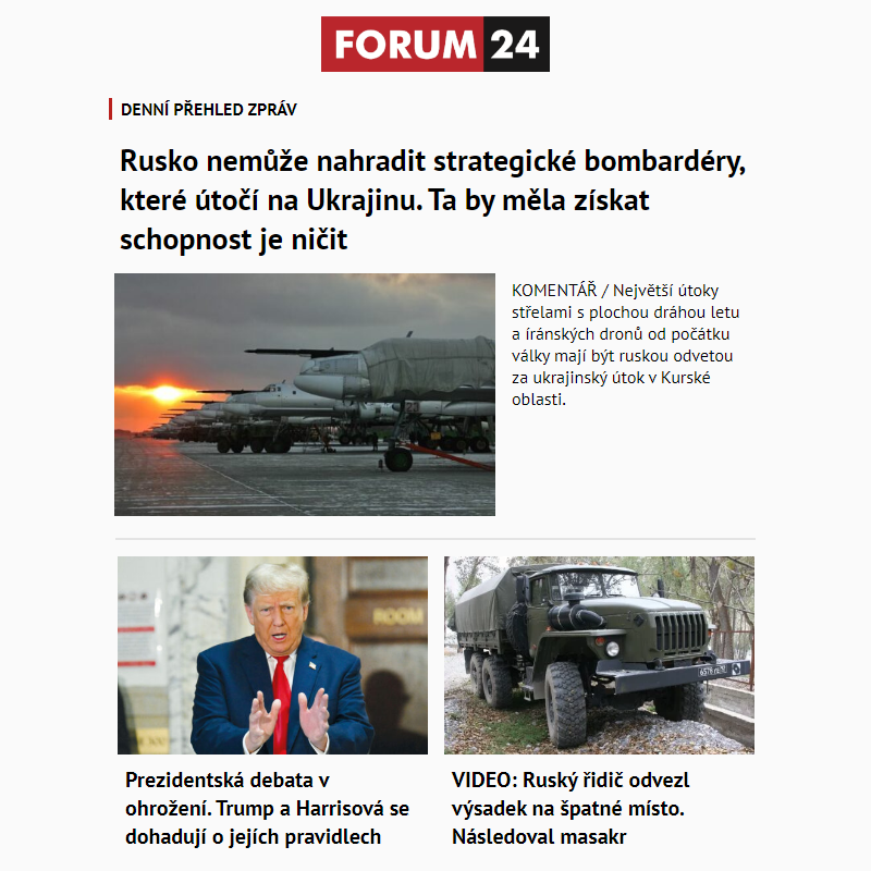 _ Ať nepřijdete o to nejlepší z deníku FORUM 24!