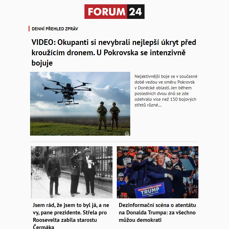 _ Ať nepřijdete o to nejlepší z deníku FORUM 24!