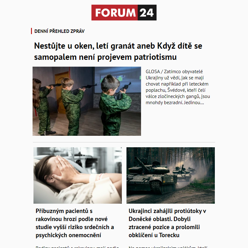 _ Ať nepřijdete o to nejlepší z deníku FORUM 24!