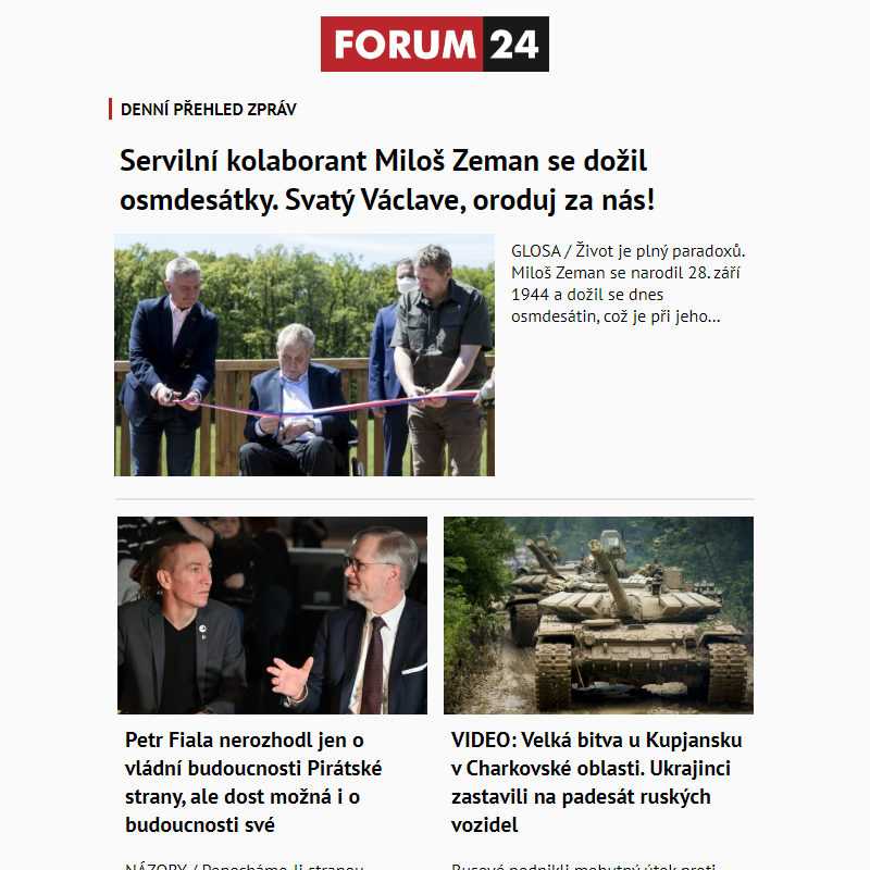 _ Ať nepřijdete o to nejlepší z deníku FORUM 24!