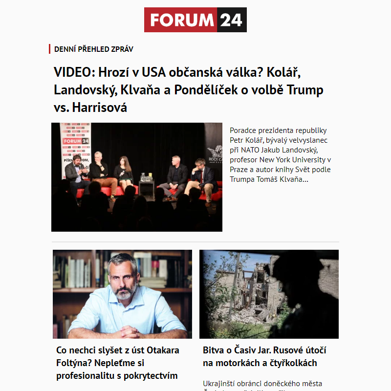 _ Ať nepřijdete o to nejlepší z deníku FORUM 24!