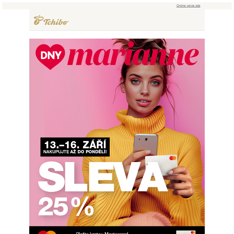 Sleva 25 % s Dny Marianne ___