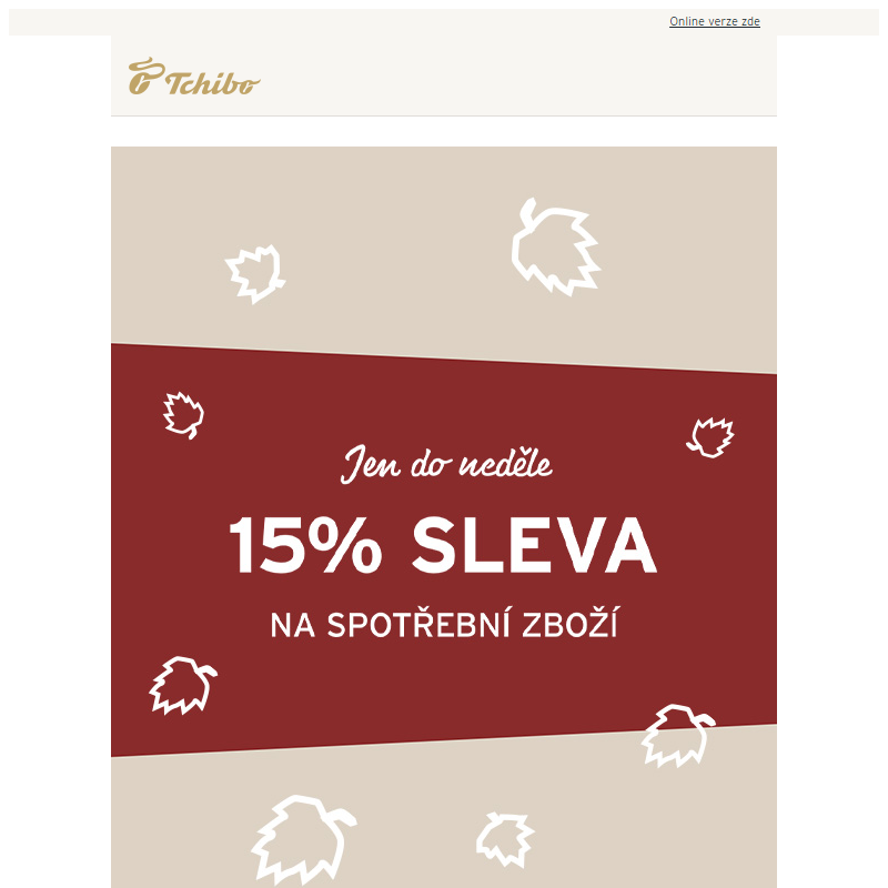 15% víkendová SUPER sleva