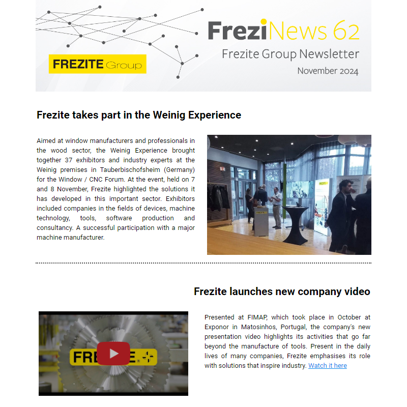 FreziNews 62 – FREZITE Group Corporate Newsletter _