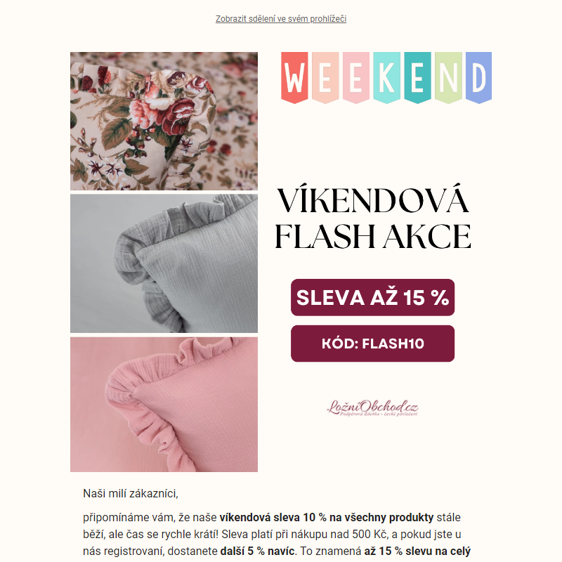 _ Čas běží - až 15 % sleva na všechny produkty jen do zítřka