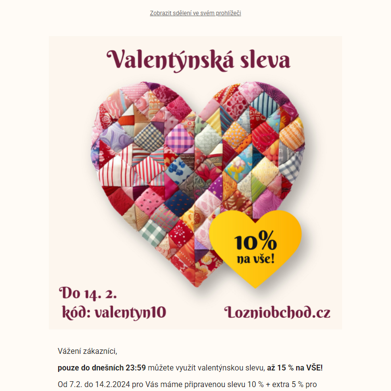 __ DNES máte poslední možnost využít slevu 15 % na vše