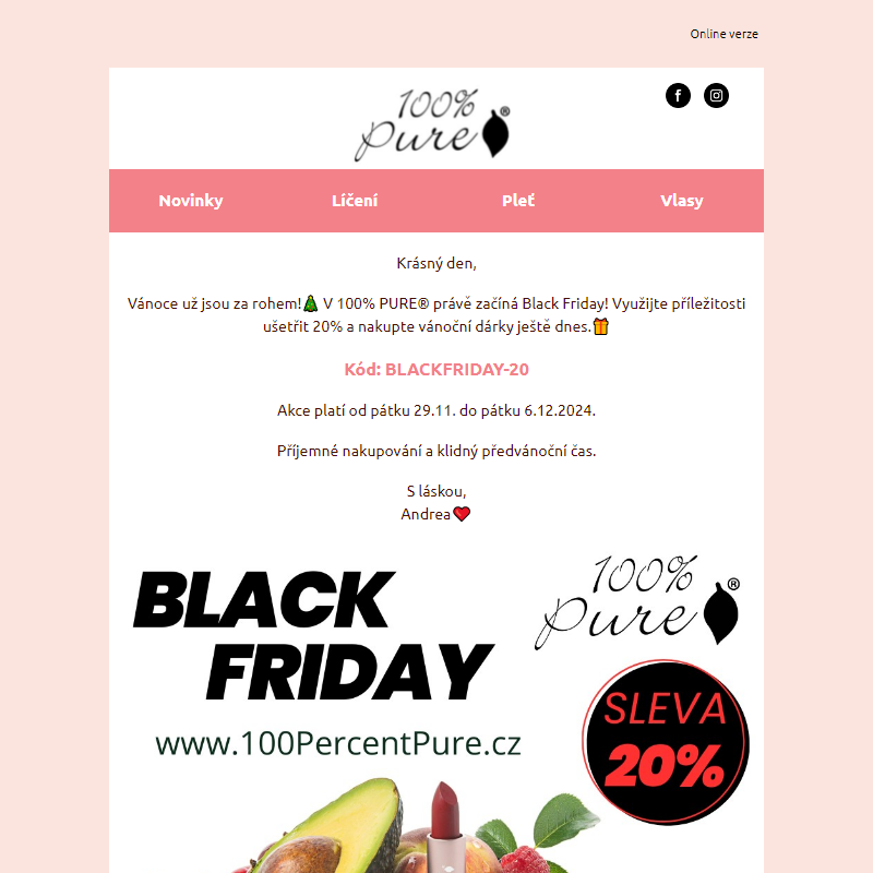 Black Friday sleva 20%_