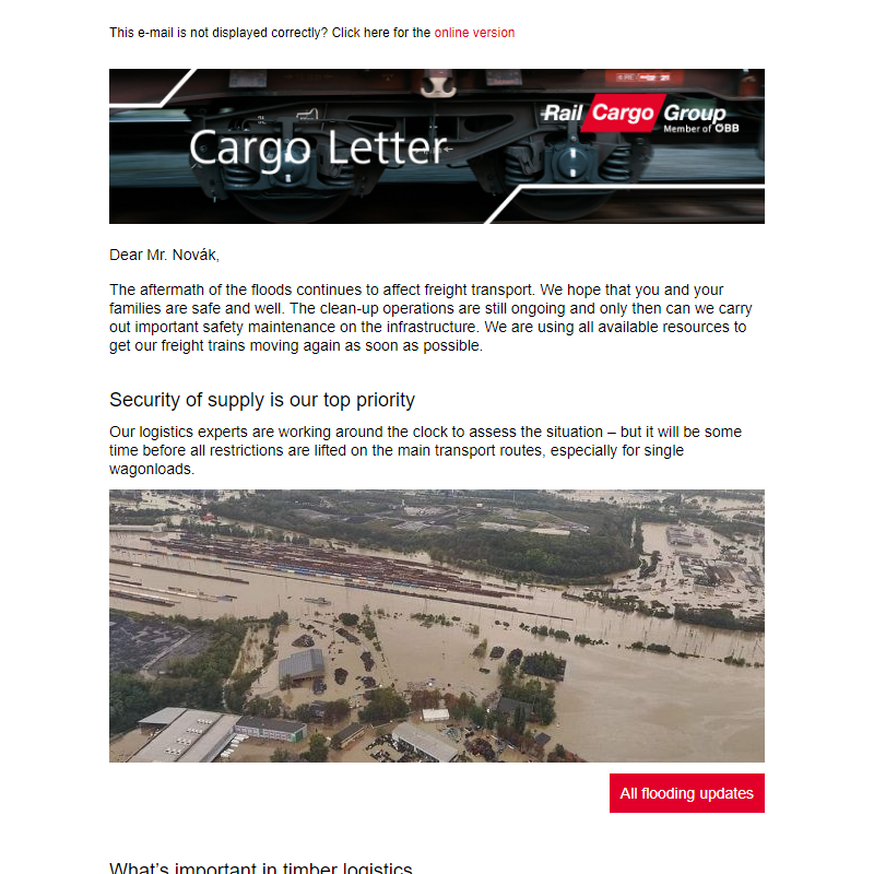 News from the Rail Cargo Group