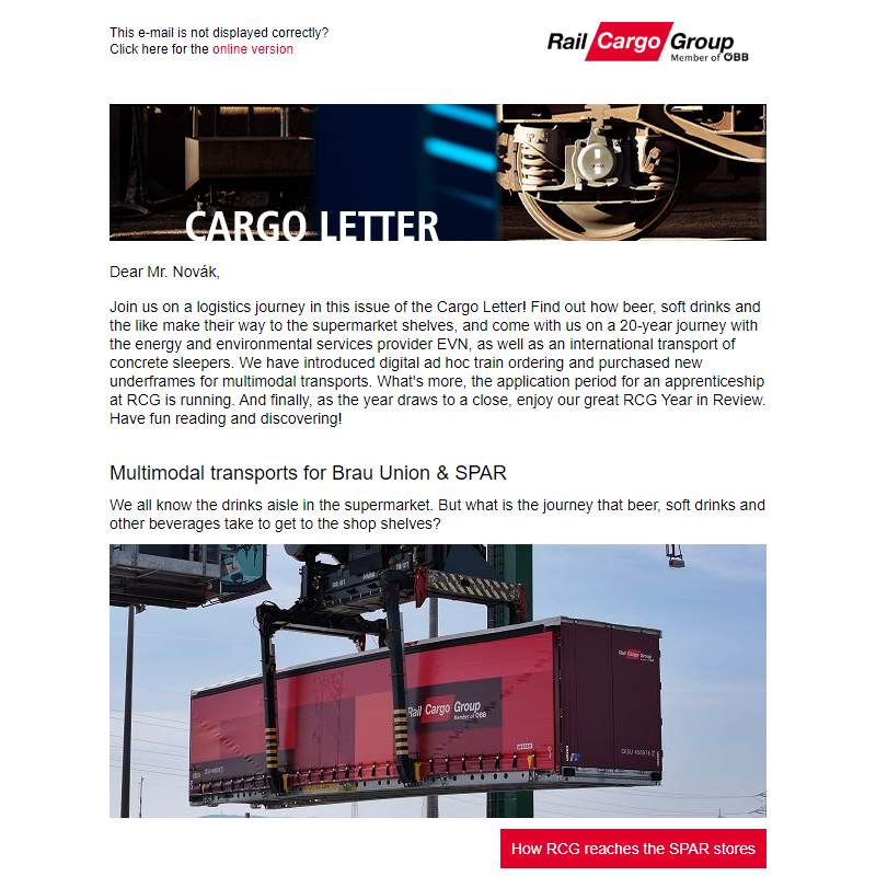 Join RCG on a logistics journey: The latest insights and a review of the year!