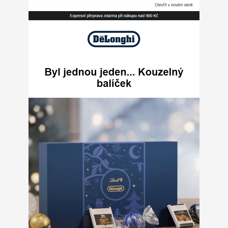 Lindt & De’Longhi pro Vás mají famózní dárek _