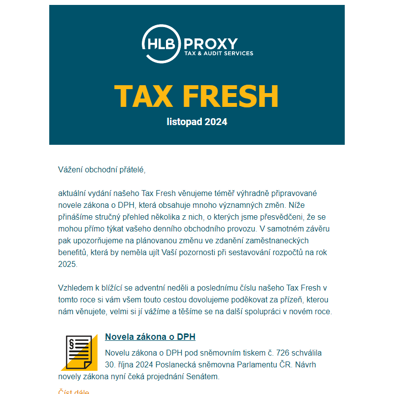 Tax Fresh listopad / 2024